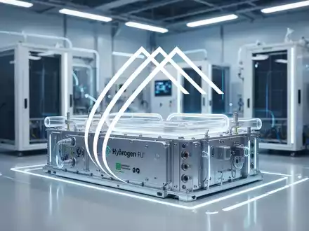 Moderne Wasserstoff-Brennstoffzellentechnologie in einer sauberen, technologischen Laborumgebung. - Foto: über boerse-global.de