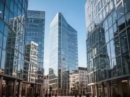 Moderne Schweizer Finanzarchitektur mit Glasfassaden vor blauem Himmel - Foto: über boerse-global.de