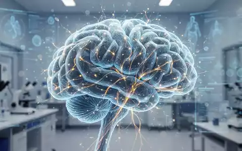 Digitale Visualisierung eines menschlichen Gehirns mit leuchtenden neuronalen Verbindungen als Symbol für KI-gestützte Diagnostik. - Foto: über boerse-global.de