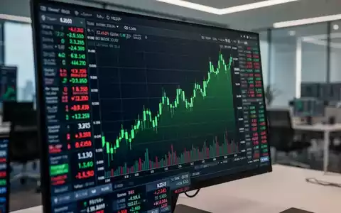 Digitale Kursanzeigen und Aktiencharts auf einem modernen Handelsbildschirm. - Foto: über boerse-global.de