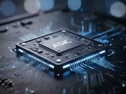 Nahaufnahme eines spezialisierten ASIC-Chips auf einer Leiterplatte, der die AURORA IIE Eye-Tracking-Technologie repräsentiert. - Foto: über boerse-global.de