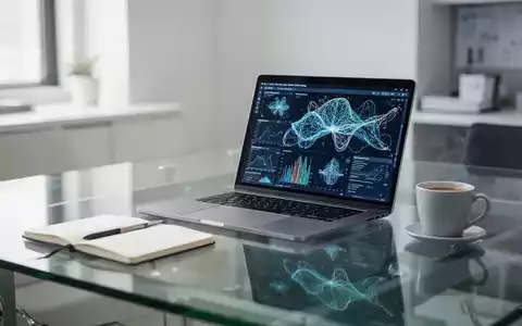 Moderner Arbeitsplatz mit Laptop und Datenvisualisierungen als Symbol für Future Skills und KI-Kompetenz. - Foto: über boerse-global.de