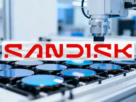 Abstrakte Darstellung einer modernen Halbleiterfertigung mit Silizium-Wafern und Präzisionstechnik. - Foto: über boerse-global.de