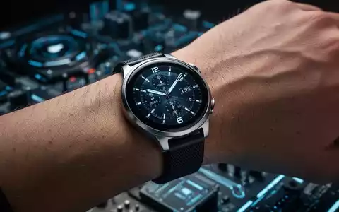 Nahaufnahme einer modernen Premium-Smartwatch am Handgelenk, die schlankes Design und High-Tech-Display zeigt. - Foto: über boerse-global.de