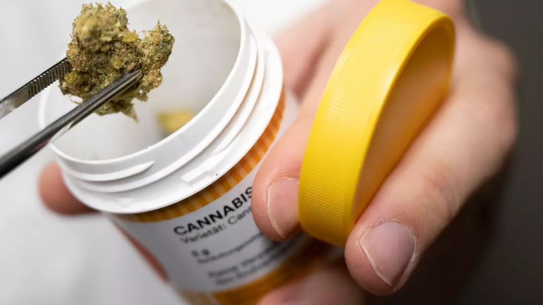 Bei Cannabis auf Rezept ist meist viel mehr Wirkstoff enthalten als bei Cannabis im Straßenhandel. (Archivbild) - Bild: Boris Roessler/dpa