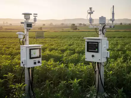 Moderne Messtechnik in einer nachhaltig bewirtschafteten Agrarlandschaft zur Darstellung von Ressourcenmanagement. - Foto: über boerse-global.de