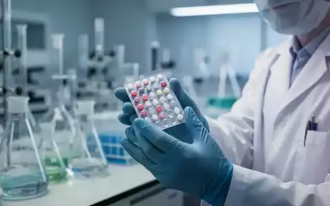 Wissenschaftliche Nahaufnahme einer medizinischen Tablette in einem modernen Labor zur Erforschung des Darmmikrobioms. - Foto: über boerse-global.de