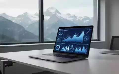 Moderner Schweizer Büroarbeitsplatz mit Bergblick, digitale Souveränität und Technologie. - Foto: über boerse-global.de