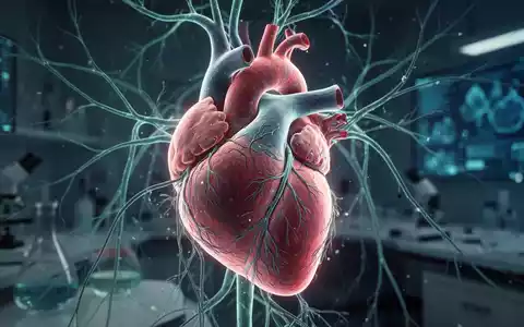 Digitales 3D-Modell eines menschlichen Herzens mit vernetzten neuronalen Leitungen in einer medizinischen Forschungsumgebung. - Foto: über boerse-global.de