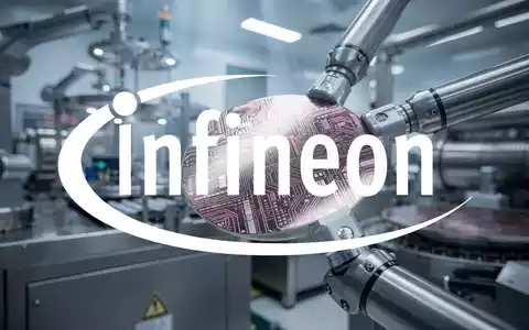 Abstrakte Darstellung einer modernen Halbleiterfertigung mit Fokus auf Silizium-Wafer und technologische Mikrostrukturen. - Foto: über boerse-global.de
