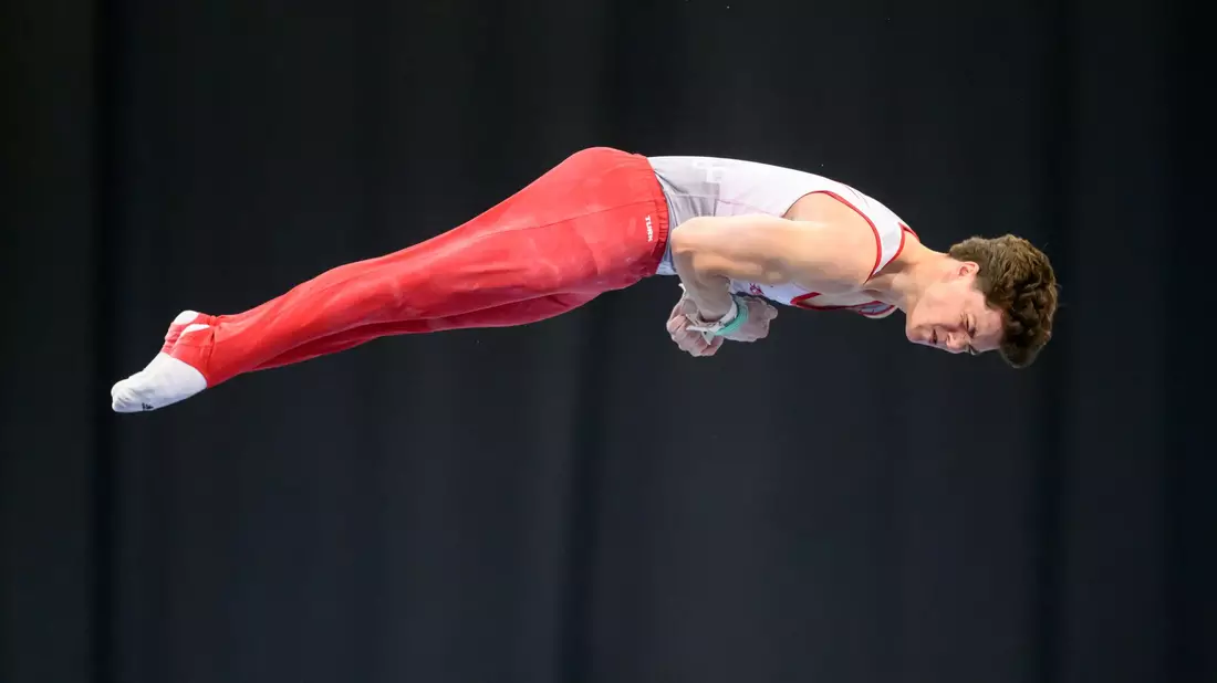 Radomyr Stelmakh ist erstmals deutscher Mehrkampf-Meister. - Bild: Robert Michael/dpa
