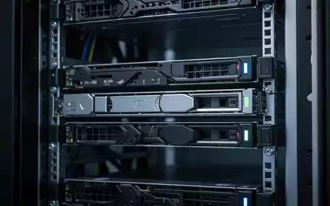 Moderne Hochleistungsspeicher-Hardware in einem Serverraum, symbolisch für die Halbleiterindustrie. - Foto: über boerse-global.de