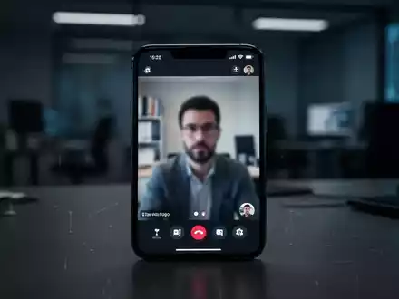 Ein Smartphone im Fokus, das einen Videoanruf anzeigt und die Gefahr von Betrug durch Bildschirmfreigabe symbolisiert. - Foto: über boerse-global.de