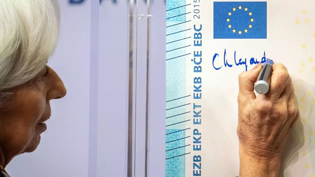 EZB-Präsidentin Christine Lagarde: «Euro-Banknoten sind mehr als ein Zahlungsmittel» - Bild: Frank Rumpenhorst/dpa