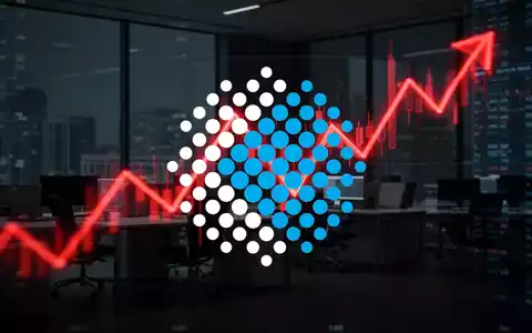 Abstrakte Darstellung eines fallenden Aktienkurses durch rote Lichtspuren vor einem dunklen, professionellen Hintergrund. - Foto: über boerse-global.de