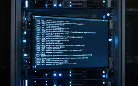 Cybersicherheits-Terminalbildschirm mit verschlüsseltem Code in professioneller Serverumgebung. - Foto: über boerse-global.de