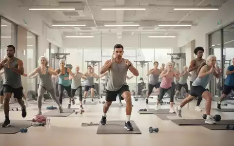 Menschen unterschiedlichen Alters bei einem Fitnesskurs in einem modernen kommunalen Sportzentrum. - Foto: über boerse-global.de