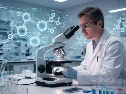 Wissenschaftler in einem modernen Labor bei der Untersuchung molekularer Strukturen für die IBD-Forschung. - Foto: über boerse-global.de