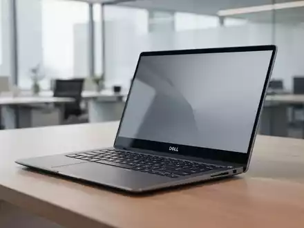 Modernes Dell-Laptop auf einem Schreibtisch in einem hellen Büro. - Foto: über boerse-global.de