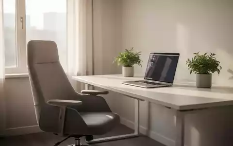 Moderner, ergonomisch gestalteter Arbeitsplatz in hellem, natürlichem Tageslicht zur Veranschaulichung psychischer Gesundheit. - Foto: über boerse-global.de