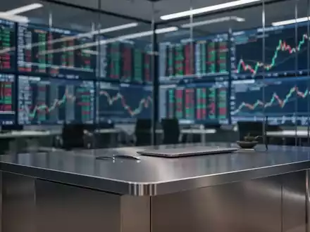 Digitale Börsenkurse auf Bildschirmen im Hintergrund einer modernen Finanzumgebung - Foto: über boerse-global.de