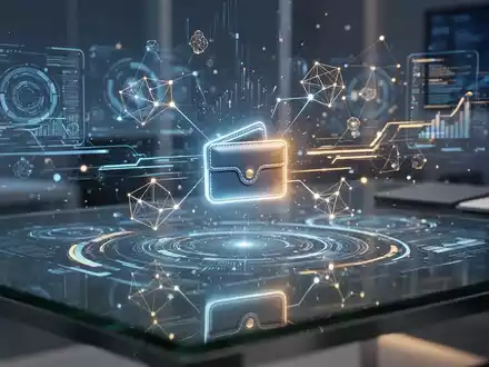 Konzeptionelle Darstellung von KI-Agenten, die digitale Transaktionen über eine dezentrale Finanzschnittstelle durchführen. - Foto: über boerse-global.de