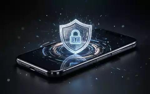 Digitales Datenschutzschild-Symbol auf Smartphone-Bildschirm, das Cybersicherheit und Datenschutz darstellt. - Foto: über boerse-global.de