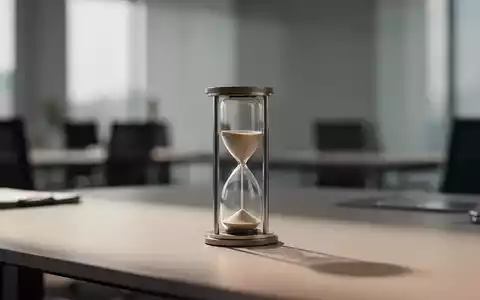 Eine Sanduhr auf einem modernen Schreibtisch als Symbol für Zeitmanagement und Selbststeuerung am Arbeitsplatz. - Foto: über boerse-global.de