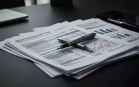 Ein Füllfederhalter liegt auf komplexen Steuerunterlagen und Finanzdiagrammen auf einem modernen Bürotisch. - Foto: über boerse-global.de