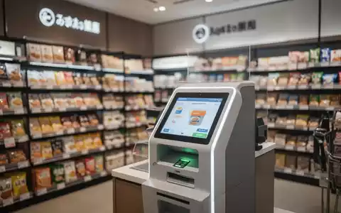 Moderner japanischer Convenience-Store-Innenraum mit digitalem Bezahlterminal und Einzelhandelstechnologie. - Foto: über boerse-global.de