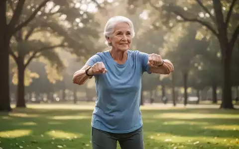 Eine aktive, gesund aussehende ältere Person beim Training in einem sonnigen Park als Symbol für Demenz-Prävention. - Foto: über boerse-global.de