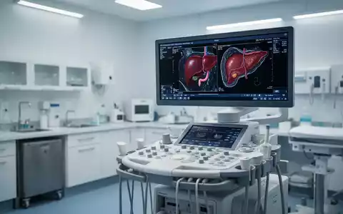 Modernes Ultraschallgerät in einer medizinischen Praxis zur Untersuchung der Leber. - Foto: über boerse-global.de