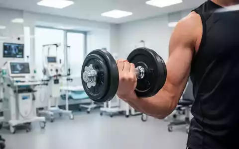 Person beim Krafttraining in einem modernen Rehabilitationszentrum zur Behandlung chronischer Schmerzen. - Foto: über boerse-global.de