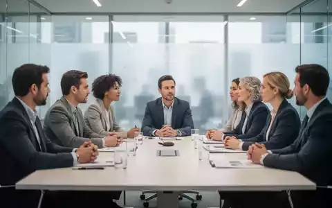Professionelle Business-Diskussion in einem modernen Bürogebäude mit Fokus auf Personalwesen und Mitbestimmung. - Foto: über boerse-global.de
