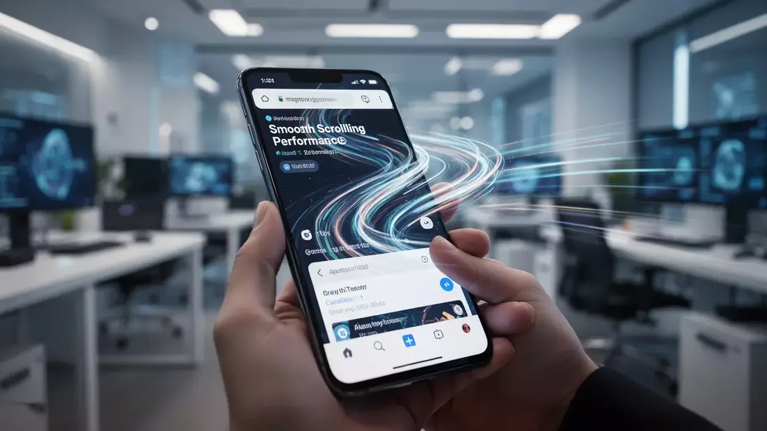 Chrome auf Android: 48 Prozent weniger Ruckeln beim Scrollen