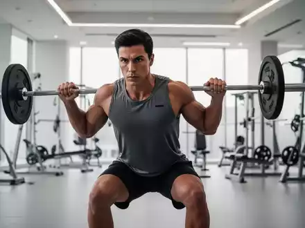 Eine Person beim gezielten Krafttraining in einem modernen, hellen Fitnessstudio zur PrĂ€vention chronischer Krankheiten. - Foto: ĂŒber boerse-global.de
