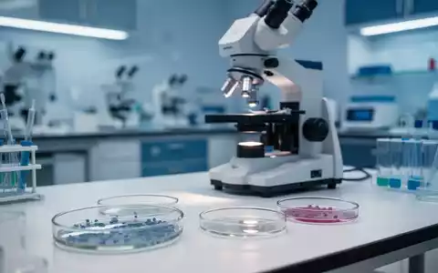 Ein modernes medizinisches Labor mit Mikroskop und medizinischen Proben für die gastroenterologische Forschung. - Foto: über boerse-global.de