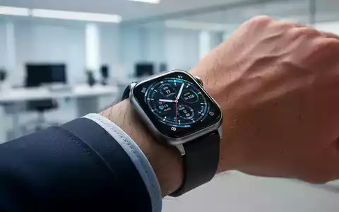 Nahaufnahme einer High-Tech Samsung Galaxy Smartwatch am Handgelenk in einem professionellen Umfeld. - Foto: über boerse-global.de