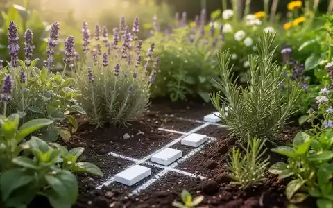 Natürlicher Garten mit Kräutern und Blumen zur ökologischen Schädlingsabwehr bei hellem Tageslicht. - Foto: über boerse-global.de