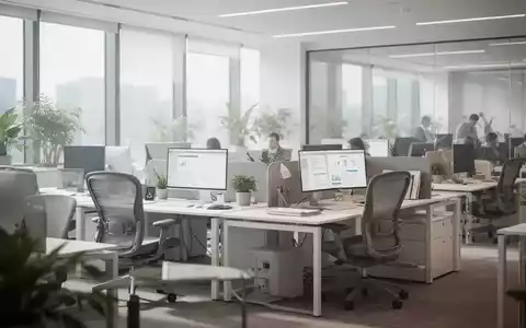 Modernes, ergonomisch gestaltetes Büro mit heller und freundlicher Atmosphäre als Symbol für betriebliche Gesundheit. - Foto: über boerse-global.de