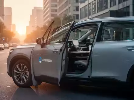 Ein Firmenwagen bei Sonnenaufgang, der die rechtliche Thematik von Arbeitswegen und Reisezeiten symbolisiert. - Foto: über boerse-global.de