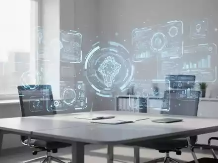 Moderner Büroarbeitsplatz mit digitalen Schnittstellen als Symbol für KI-gestützte Zusammenarbeit. - Foto: über boerse-global.de