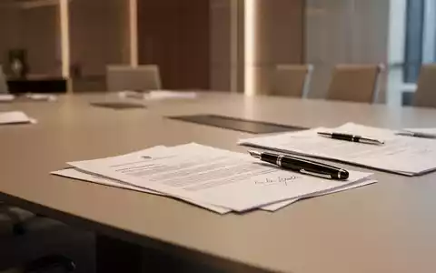 Ein moderner Konferenztisch in einem Büro mit Unterlagen und einem Füllfederhalter als Symbol für arbeitsrechtliche Verhandlungen. - Foto: über boerse-global.de
