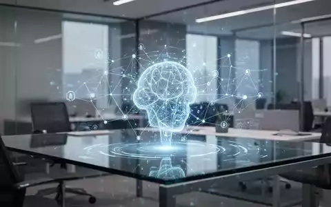 Abstrakte Darstellung von digitaler Transparenz und KI-Regulierung in einer modernen Büroumgebung. - Foto: über boerse-global.de