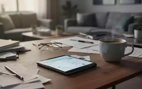 Ein Smartphone auf einem Schreibtisch in einer ruhigen Wohnumgebung, das die Themen digitaler Stress und Selbstreflexion symbolisiert. - Foto: über boerse-global.de