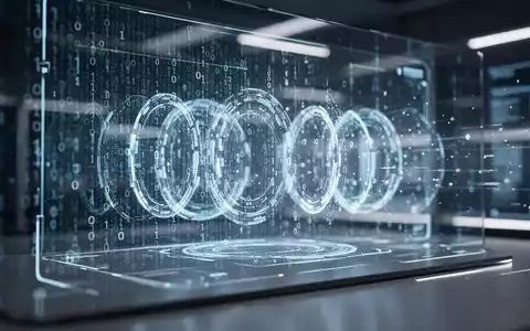 Abstrakte digitale Datenvisualisierung für KI-Transparenz und maschinenlesbare Inhalte. - Foto: über boerse-global.de