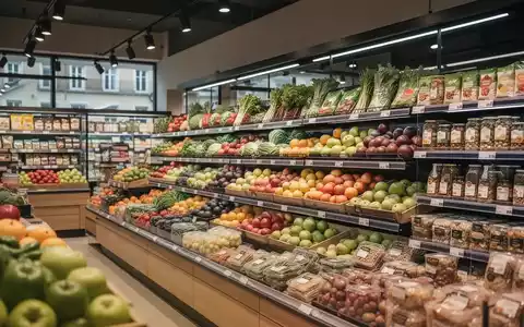 Gut beleuchtetes Supermarktregal mit frischen Lebensmitteln in Österreich. - Foto: über boerse-global.de