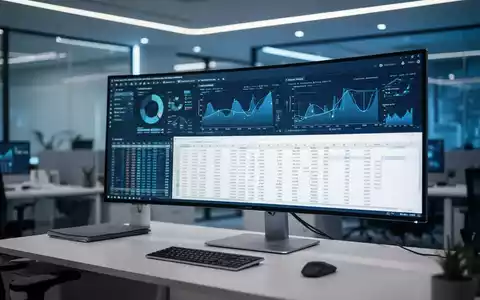 Professioneller Arbeitsplatz mit komplexer Datenanalyse und Tabellenkalkulationssoftware in einem modernen Büro. - Foto: über boerse-global.de