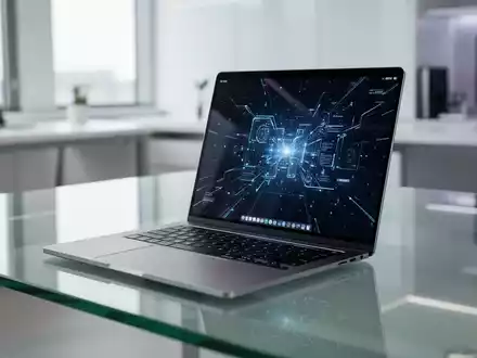 Schlankes Premium-Laptop auf modernem Schreibtisch, repräsentiert ein High-End-Tech-Hardware-Redesign. - Foto: über boerse-global.de