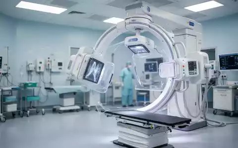Modernes medizinisches Fluoroskopie-Labor mit fortschrittlicher bildgebender Technologie und Strahlenschutzsystemen. - Foto: über boerse-global.de